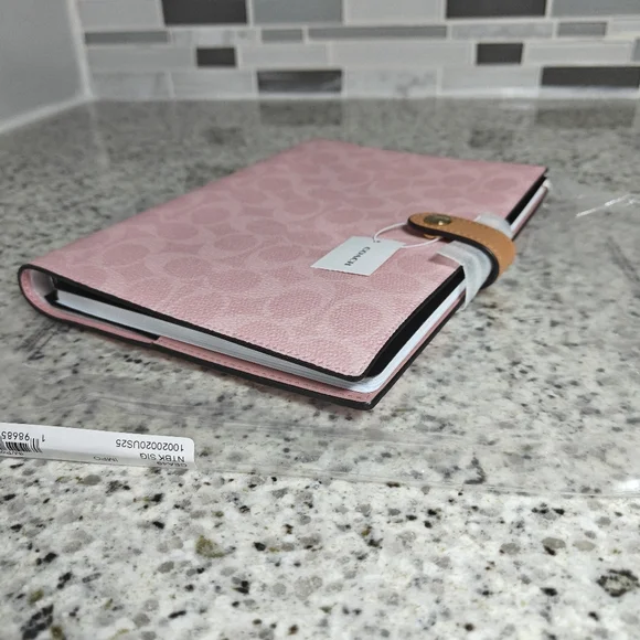 Coach Notebook In Signature Canvas (Powder pink) - Picture 5 of 7